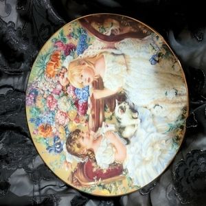 Sandra kuck tea party limited edition collectors plate victorian days